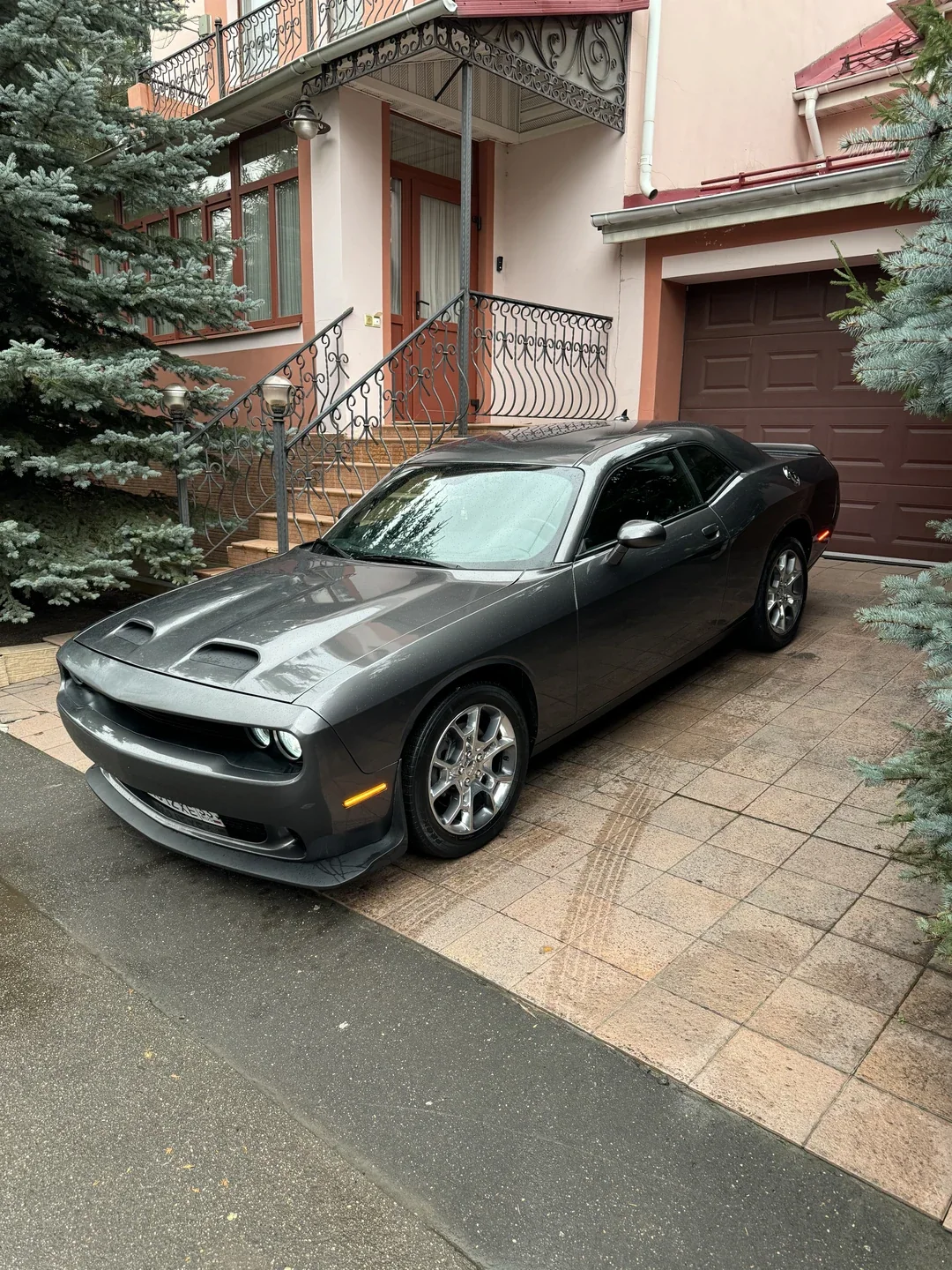 Dodge Challenger 2019, тёмно-серый — фото 1