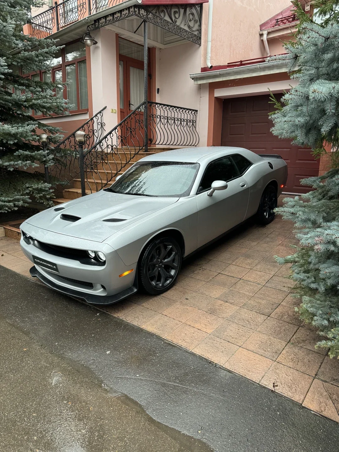 Dodge Challenger 2020, серебристый — фото 1
